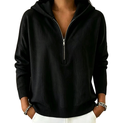 🍁New Fall Collection-Women's Half Zip Hooded Sweatshirt