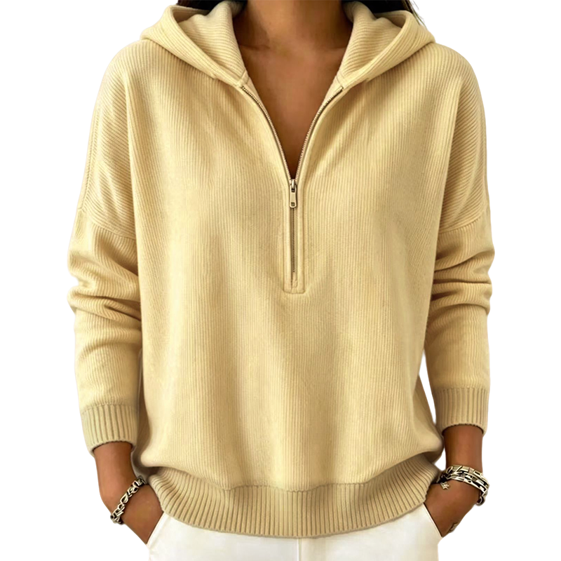 🍁New Fall Collection-Women's Half Zip Hooded Sweatshirt