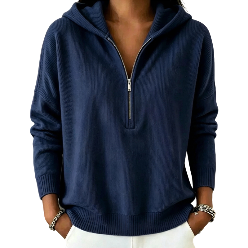 🍁New Fall Collection-Women's Half Zip Hooded Sweatshirt