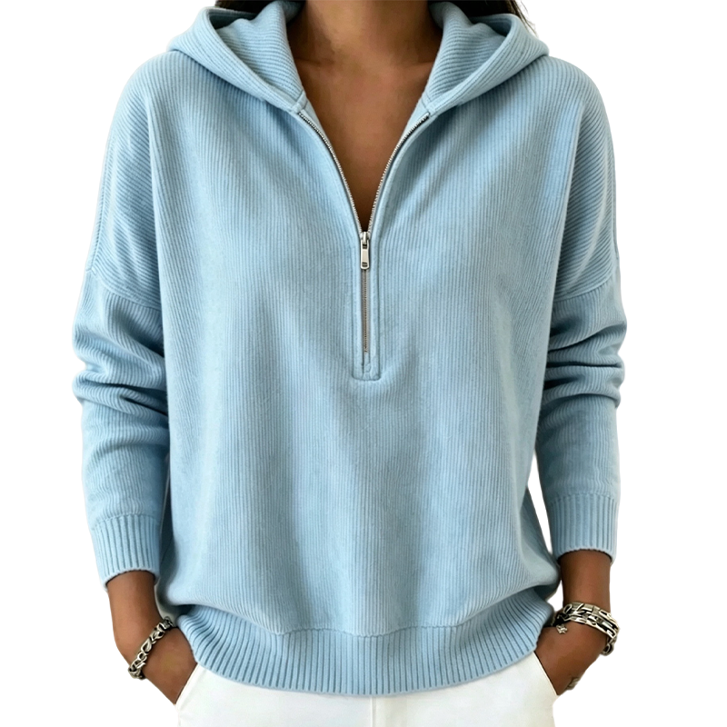 🍁New Fall Collection-Women's Half Zip Hooded Sweatshirt