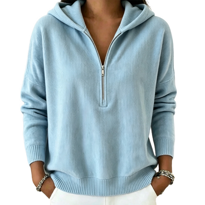 🍁New Fall Collection-Women's Half Zip Hooded Sweatshirt
