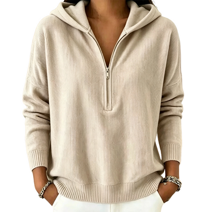 🍁New Fall Collection-Women's Half Zip Hooded Sweatshirt