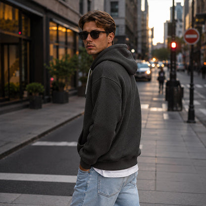 ⏰️LIMITED-TIME 50% OFF & FREE SHIPPING! ✨Men's Knit Quarter-Zip Hoodie Sweatshirt