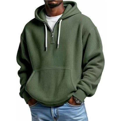 ⏰️LIMITED-TIME 50% OFF & FREE SHIPPING! ✨Men's Knit Quarter-Zip Hoodie Sweatshirt