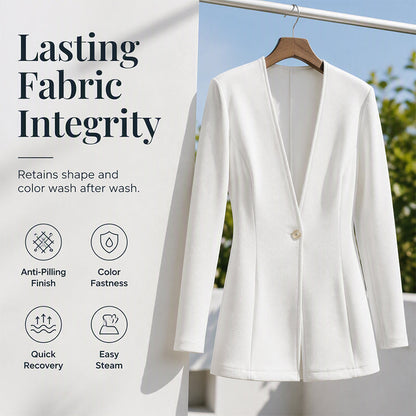 ⌛Limited-Time Offer-Women's V-Neck Single-Button Blazer