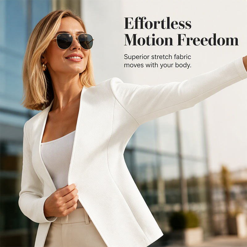 ⌛Limited-Time Offer-Women's V-Neck Single-Button Blazer