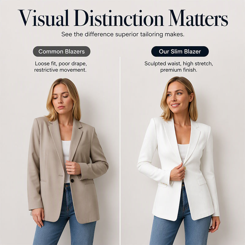 ⌛Limited-Time Offer-Women's V-Neck Single-Button Blazer