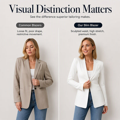 ⌛Limited-Time Offer-Women's V-Neck Single-Button Blazer