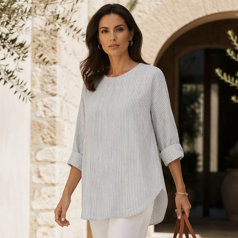 🍁New Fall Collection-Women's Casual Striped Long Sleeve Top