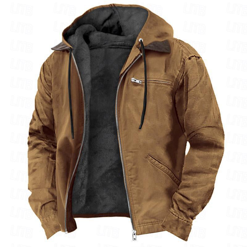 ⌛Limited-Time Offer-Men's Warm Hooded Work Jacket