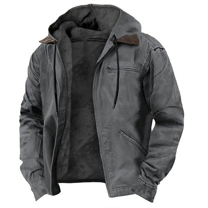 ⌛Limited-Time Offer-Men's Warm Hooded Work Jacket
