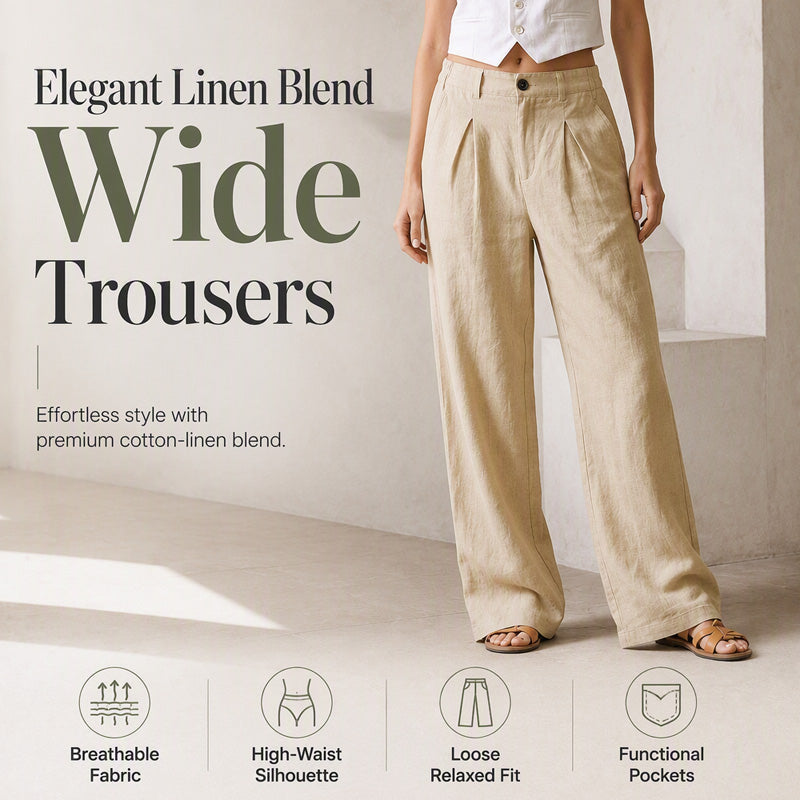 ⌛Limited-Time Offer-Women's Summer Breathable Wide-Leg Pants