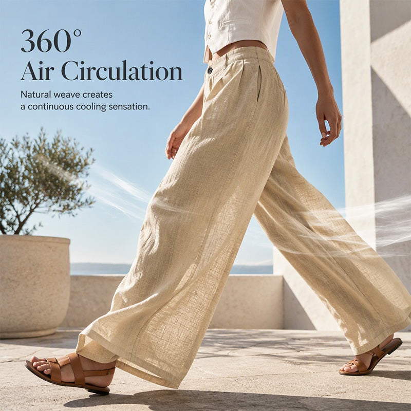 ⌛Limited-Time Offer-Women's Summer Breathable Wide-Leg Pants