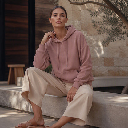 ⌛Limited-Time Offer-Women's Corduroy Hooded Sweatshirt with Pockets