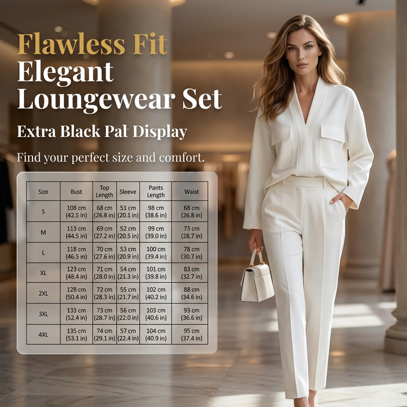 ⌛Limited-Time Offer-Elegant Long Sleeve Top & Pants Suit Set