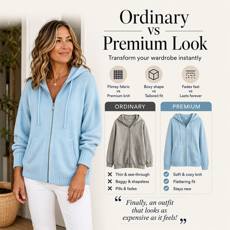 🍁Get Your New Fall Fashion-Women's Loose Hooded Knit Cardigan