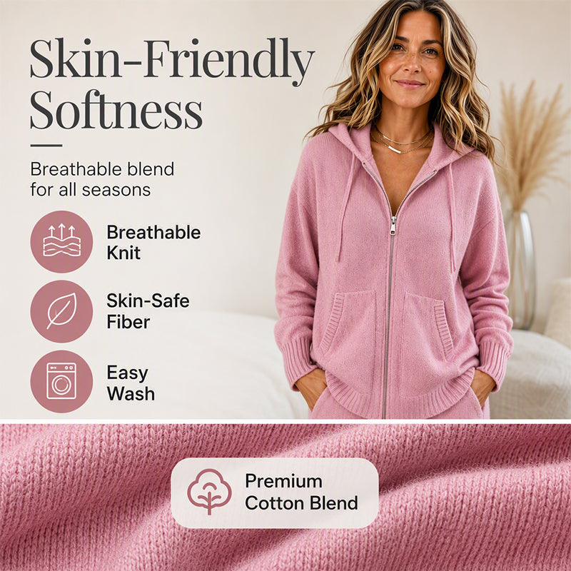🍁Get Your New Fall Fashion-Women's Loose Hooded Knit Cardigan