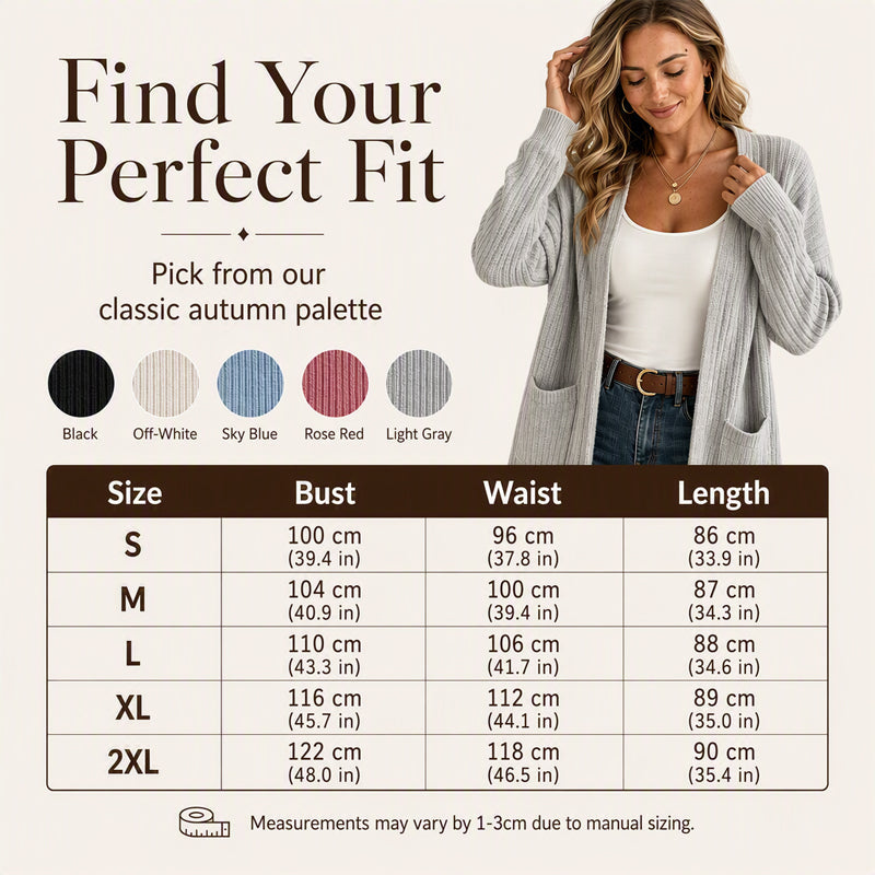✨Get Your New Fall Fashion-Women's Ribbed Knit Cardigan