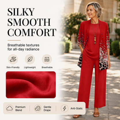 🍁New Fall Collection-Women's Elegant Printed 3-Piece Set