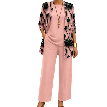 🍁New Fall Collection-Women's Elegant Printed 3-Piece Set