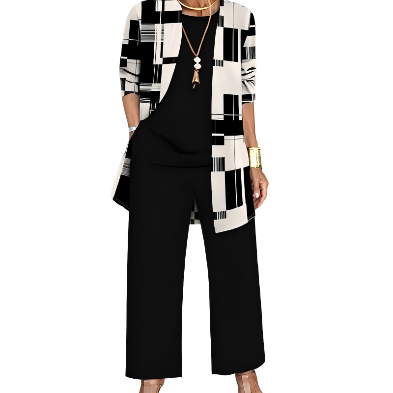 🍁New Fall Collection-Women's Elegant Printed 3-Piece Set
