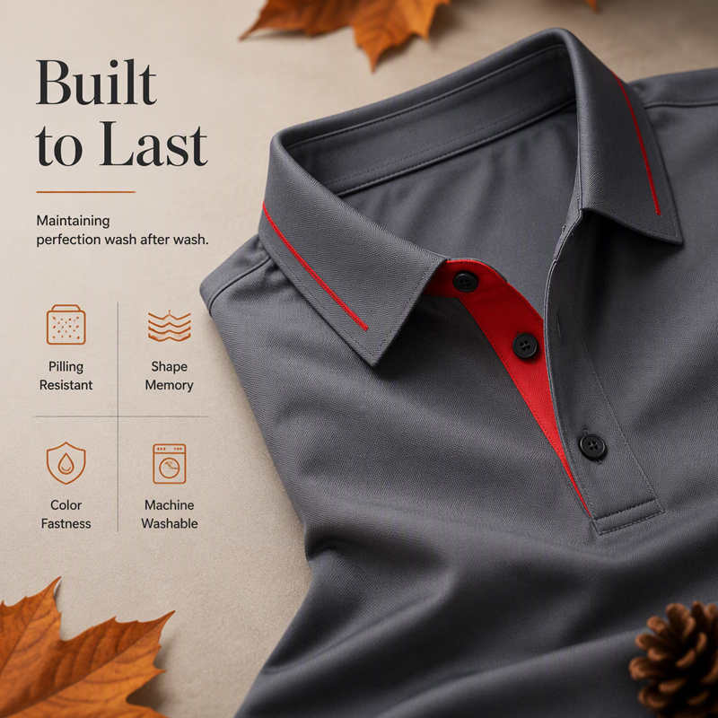 ⌛Limited-Time Offer-Men's Long Sleeve Contrast Collar Top