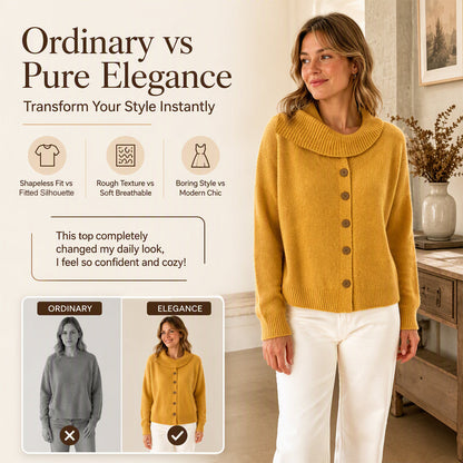 ⌛Limited-Time Offer-Women's Irregular Collar Knit Cardigan