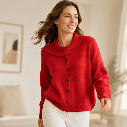 ⌛Limited-Time Offer-Women's Irregular Collar Knit Cardigan