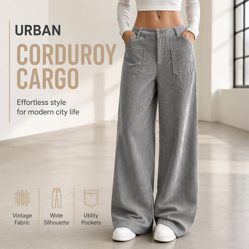 ✨ Easy Everyday Comfort | Women's Relaxed Wide-Leg Pants with Side Pockets