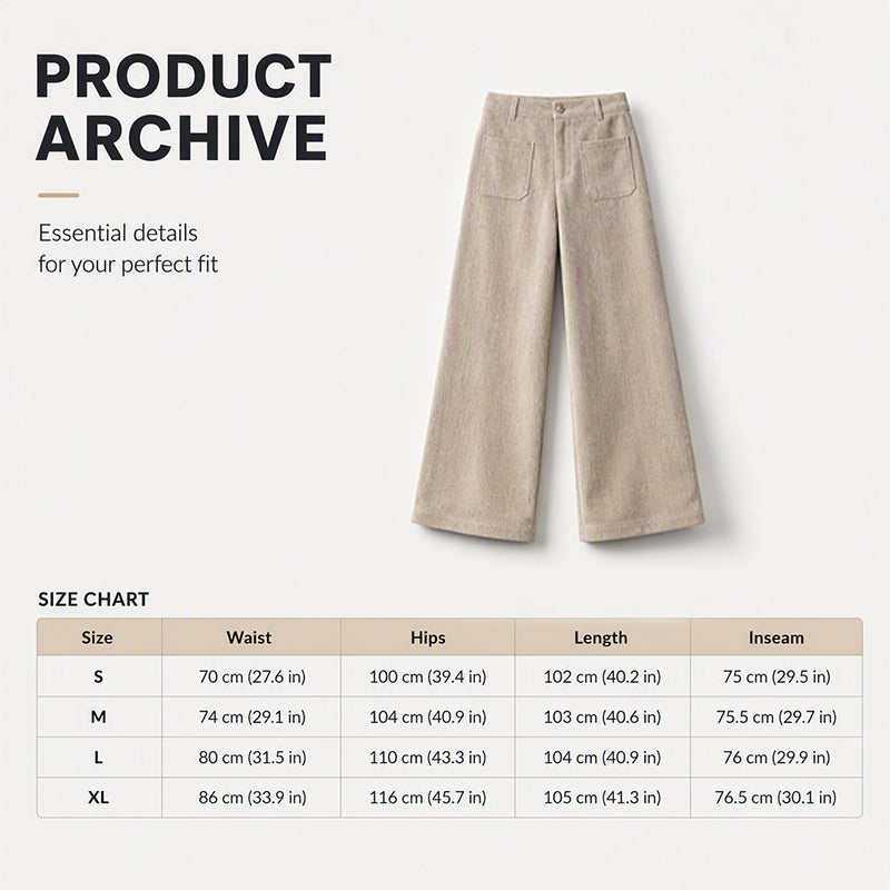 ✨ Easy Everyday Comfort | Women's Relaxed Wide-Leg Pants with Side Pockets