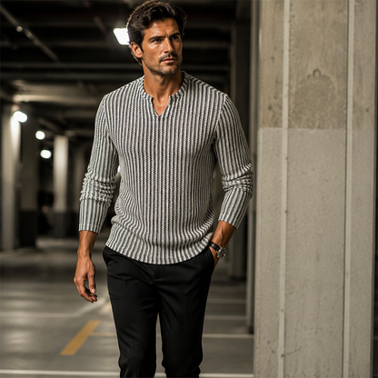 ⌛Limited-Time Offer-Modern Textured Knit Pullover