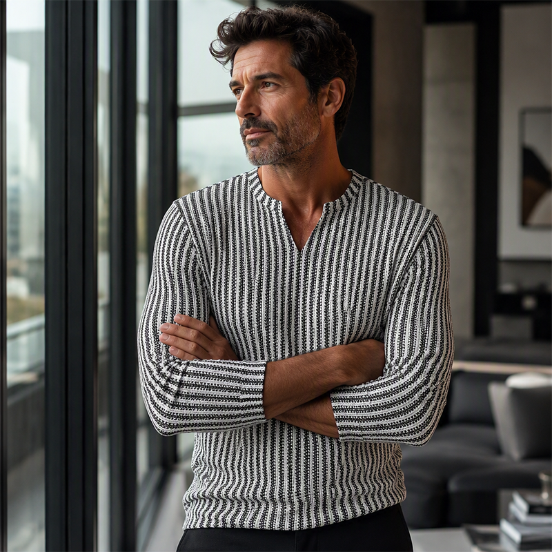 ⌛Limited-Time Offer-Modern Textured Knit Pullover