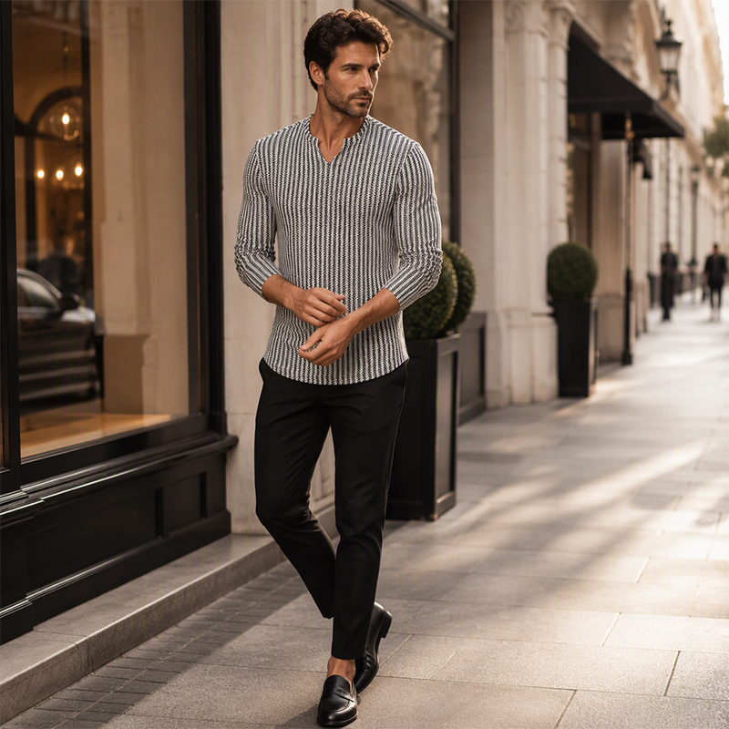 ⌛Limited-Time Offer-Modern Textured Knit Pullover