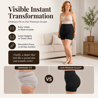✨ Smooth Everyday Comfort | Women's Seamless High-Waist Tummy-Control Boyshorts