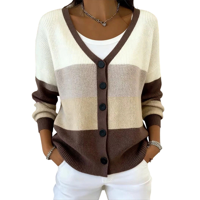 ⌛Limited-Time Offer-Women's V Neck Button Knit Cardigan