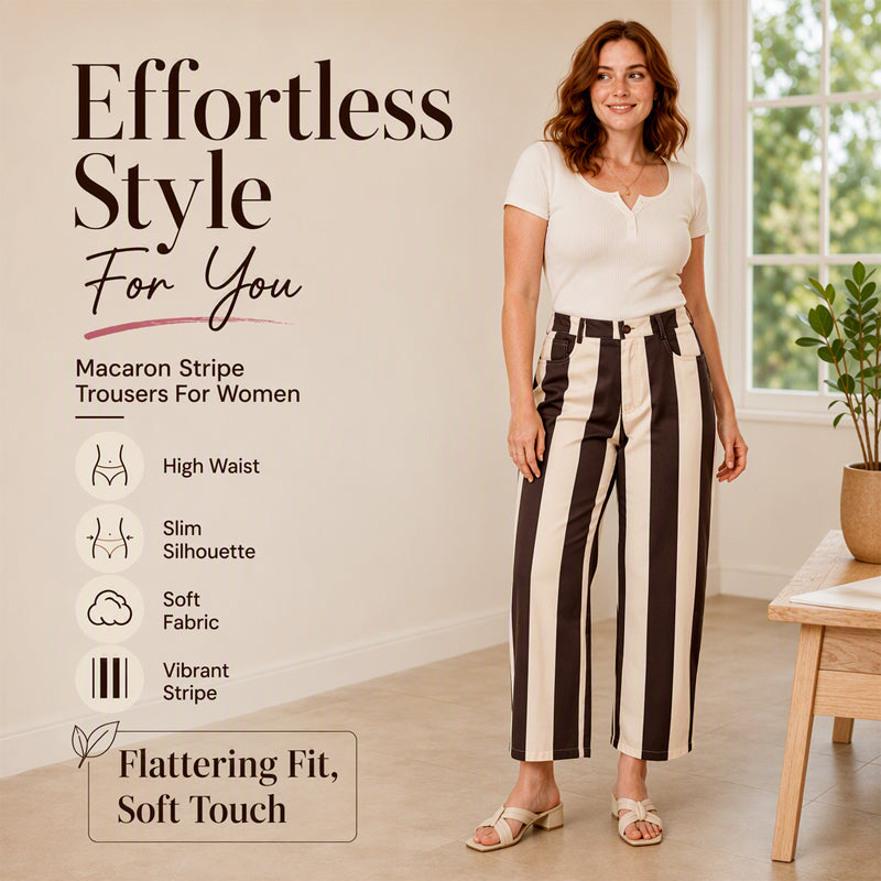 🍁New Fall Collection-Women's Casual Striped Wide-Leg Pants
