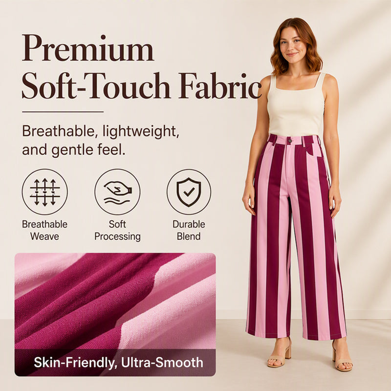 🍁New Fall Collection-Women's Casual Striped Wide-Leg Pants