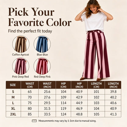 🍁New Fall Collection-Women's Casual Striped Wide-Leg Pants