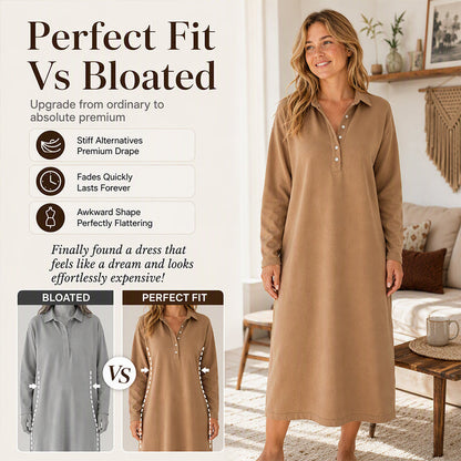 🍁New Fall Collection-Women's Long Sleeve Knit Sweatshirt Dress