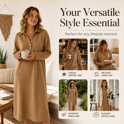 🍁New Fall Collection-Women's Long Sleeve Knit Sweatshirt Dress