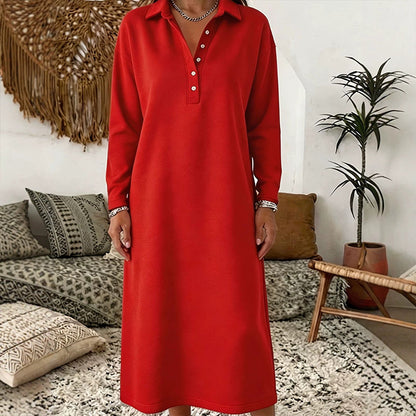 🍁New Fall Collection-Women's Long Sleeve Knit Sweatshirt Dress