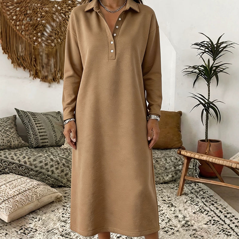 🍁New Fall Collection-Women's Long Sleeve Knit Sweatshirt Dress