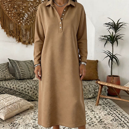 🍁New Fall Collection-Women's Long Sleeve Knit Sweatshirt Dress