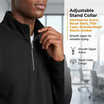 ⌛Limited-Time Offer-Premium Quarter-Zip Pullover Sweatshirt