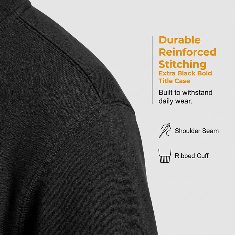 ⌛Limited-Time Offer-Premium Quarter-Zip Pullover Sweatshirt