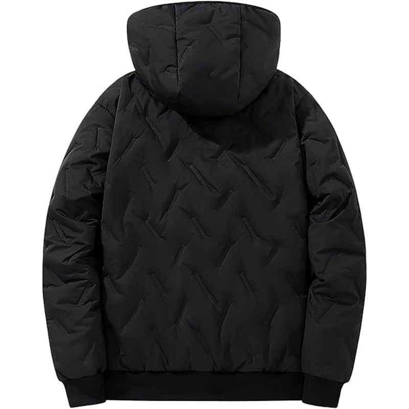❄️ Men’s Warm Zipper Hooded Coat – Winter Comfort Meets Everyday Style