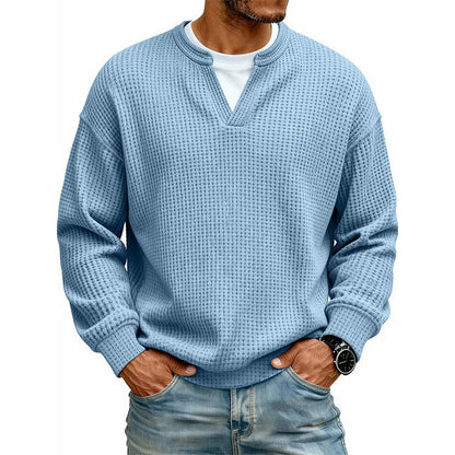 🔥 60% OFF ➡️£13.99 per item👕 Layered Comfort Waffle Tee – Textured, Relaxed & Effortlessly Put-Together