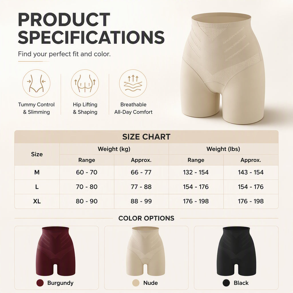 Seamless Tummy Control Safety Shorts for Women
