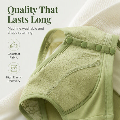 💖 Everyday Comfort | Women's Wireless Front-Closure Support Bra