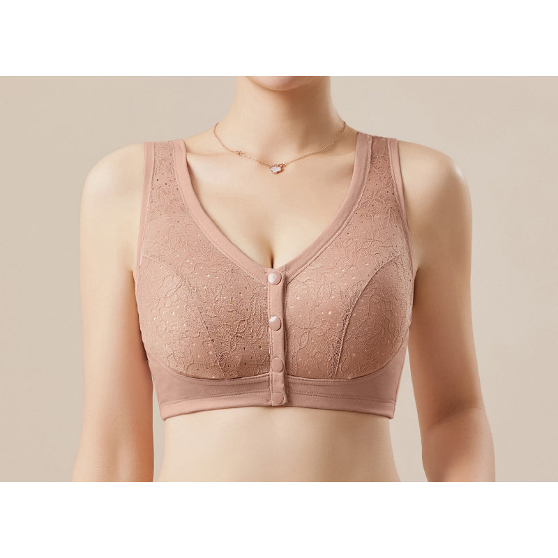 💖 Everyday Comfort | Women's Wireless Front-Closure Support Bra
